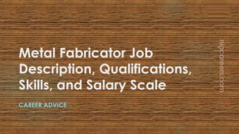 pay scale metal fabrication|fabricator salary.